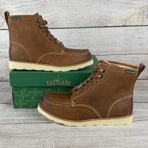Eastland Lumber Up Womens Sz 10 Boots Peanut Brown Leather 3249 - 78M